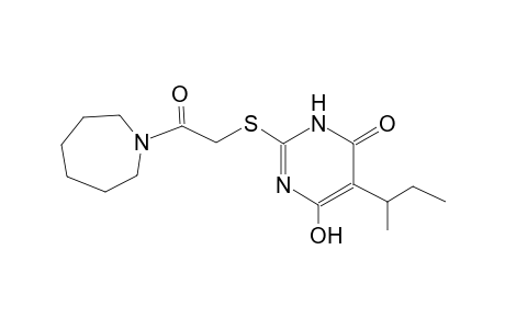 2-{[2-(1-azepanyl)-2-oxoethyl]sulfanyl}-5-sec-butyl-6-hydroxy-4(3H)-pyrimidinone