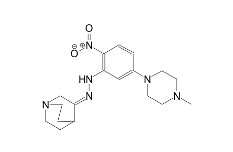 (3Z)-1-azabicyclo[2.2.2]octan-3-one [5-(4-methyl-1-piperazinyl)-2-nitrophenyl]hydrazone