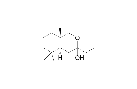 3-Hydroxy-3-ethyl-5,5,8a-trimethyl-2-oxa(perhydro)-naphthalene