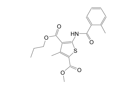 2-methyl 4-propyl 3-methyl-5-[(2-methylbenzoyl)amino]-2,4-thiophenedicarboxylate