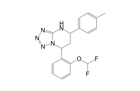 tetrazolo[1,5-a]pyrimidine, 7-[2-(difluoromethoxy)phenyl]-4,5,6,7-tetrahydro-5-(4-methylphenyl)-