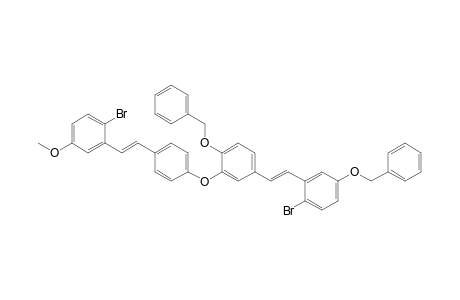 1-Benzyloxy-4-[2-(2-bromo-5-benzyloxyphenyl)ethenyl]-2-[4-[2-(2-bromo-5-methoxyphenyl)ethenyl]phenoxy]benzene