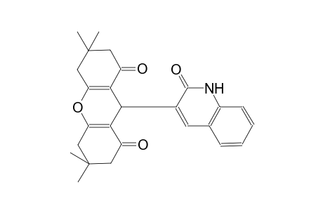 1H-xanthene-1,8(2H)-dione, 9-(1,2-dihydro-2-oxo-3-quinolinyl)-3,4,5,6,7,9-hexahydro-3,3,6,6-tetramethyl-