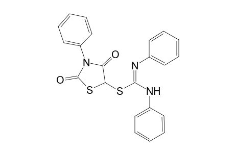2,4-Dioxo-3-phenyl-1,3-thiazolidin-5-yl N,N'-diphenylimidothiocarbamate