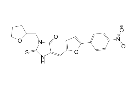 (5E)-5-{[5-(4-nitrophenyl)-2-furyl]methylene}-3-(tetrahydro-2-furanylmethyl)-2-thioxo-4-imidazolidinone