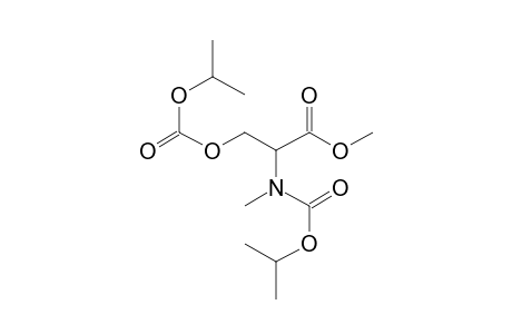 L-Serine, N-methyl-N,o-bis(isopropyloxycarbonyl)-, methyl ester