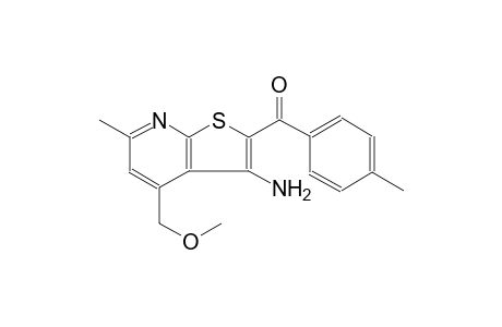 [3-Amino-4-(methoxymethyl)-6-methylthieno[2,3-b]pyridin-2-yl](4-methylphenyl)methanone