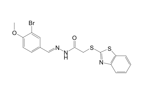 acetic acid, (2-benzothiazolylthio)-, 2-[(E)-(3-bromo-4-methoxyphenyl)methylidene]hydrazide