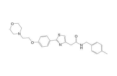 N-(4-methylbenzyl)-2-(2-(4-(2-morpholinoethoxy)phenyl)thiazol-4-yl)acetamide