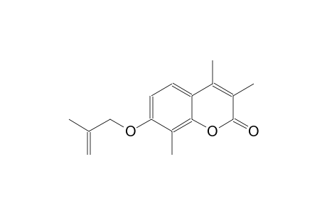 3,4,8-trimethyl-7-[(2-methyl-2-propenyl)oxy]-2H-chromen-2-one