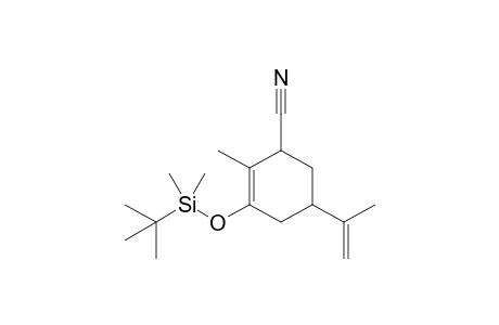 5-Isopropenyl-3-(tert-butyldimethylsilyloxy)-2-methylcyclohex-2-enecarbonitrile