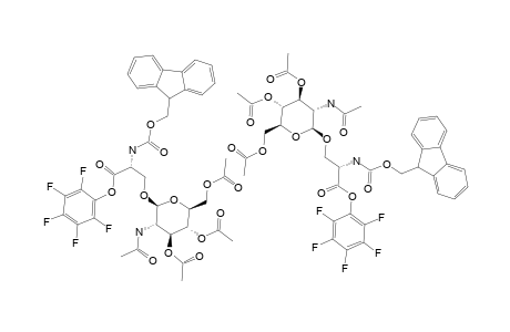 N(ALPHA)-(FLUOREN-9-YL-METHOXYCARBONYL)-O-(2-ACETAMIDO-3,4,6-TRI-O-ACETYL-2-DEOXY-BETA-D-GLUCOPYRANOSYL)-L-SERINE-PENTAFLUOROPHENYLESTER