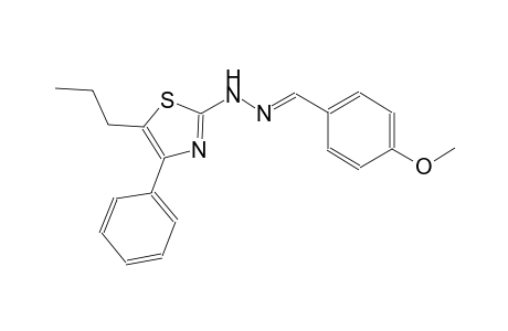 benzaldehyde, 4-methoxy-, (4-phenyl-5-propyl-2-thiazolyl)hydrazone