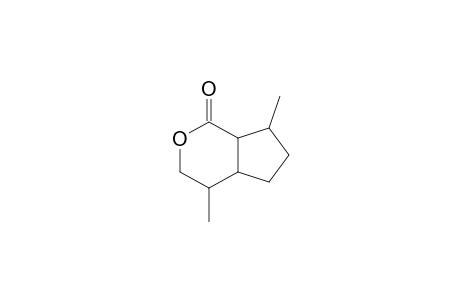 4,7-dimethyl-4,4a,5,6,7,7a-hexahydro-3H-cyclopenta[c]pyran-1-one