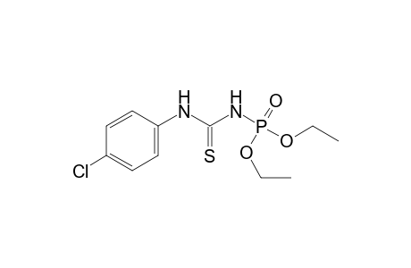[(p-chlorophenyl)imino](thiocarbamoyl)phosphoramidic acid, diethyl ester