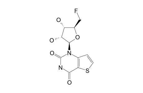 1-(5-DEOXY-5-FLUORO-BETA-D-RIBOFURANOSYL)-THIENO-[3.2-D]-PYRIMIDINE-2,4-DIONE