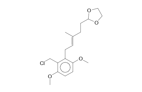 2-[5-(2-Chloromethyl-3,6-dimethoxy-phenyl)-3-methyl-pent-3-enyl]-[1,3]dioxolane
