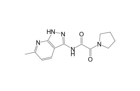 1-pyrrolidineacetamide, N-(6-methyl-1H-pyrazolo[3,4-b]pyridin-3-yl)-alpha-oxo-