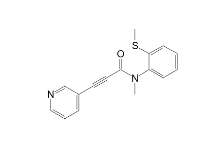 N-methyl-N-[2-(methylthio)phenyl]-3-(pyridin-3-yl)propiolamide