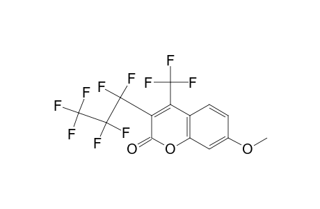 3-(heptafluoropropyl)-7-methoxy-4-(trifluoromethyl)coumarin