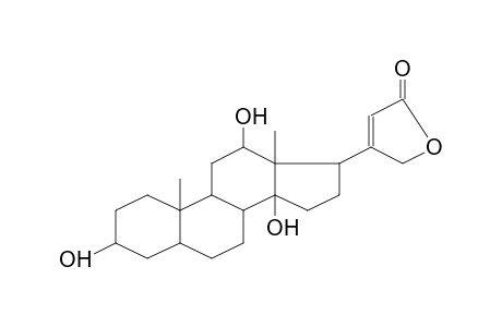 17b-(2,5-Dihydro-5-oxo-3-furyl)-5b,14b-androstane-3b,12b,14-triol