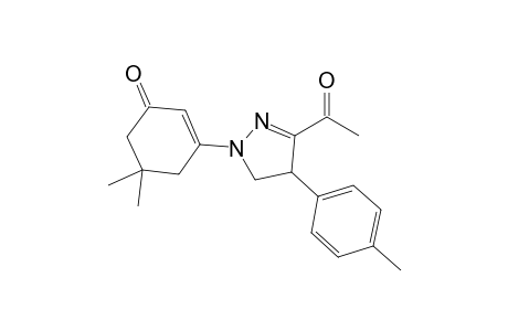 3-[3-Acetyl-4(4-methylphenyl)-2-pyrazolin-1-yl]-5,5-dimethylcyclohex-2-en-1-one
