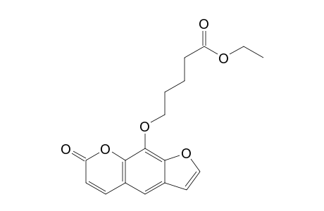 5-(7-ketofuro[3,2-g]chromen-9-yl)oxyvaleric acid ethyl ester