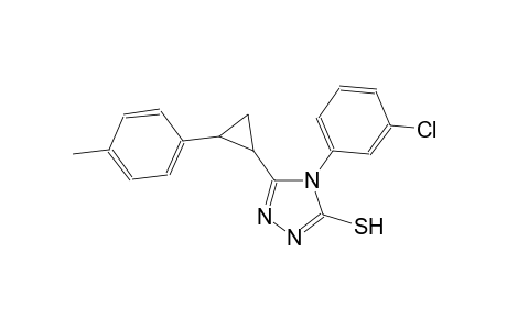 4-(3-chlorophenyl)-5-[2-(4-methylphenyl)cyclopropyl]-4H-1,2,4-triazole-3-thiol
