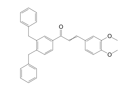 1,2-Dibenzyl-4-[3-(3,4-dimethoxyphenyl)-1-oxoprop-2-en-1-yl]benzene