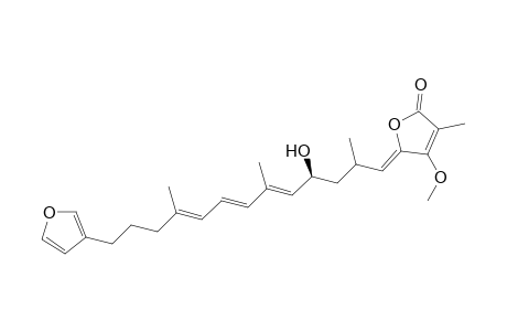 13-(3-Furyl)-1-(2-oxo-3-methyl-4-methoxyfuran-5-ylidene)-4-hydroxy-2,6,10-trimethyltrideca-5,7,9,triene