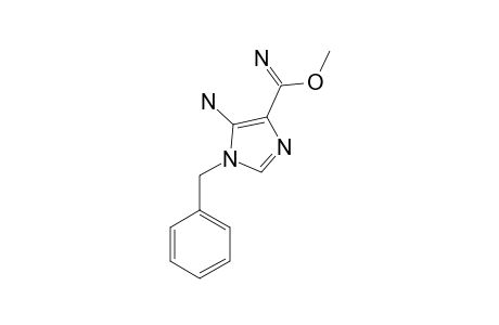 5-AMINO-4-(METHOXYFORMIMIDOYL)-1-BENZYLIMIDAZOLE