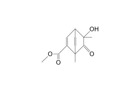 1,3-Dimethyl-3-hydroxy-bicyclo(2.2.2)octa-5,7-dien-2-one-7-carboxylic acid, methyl ester