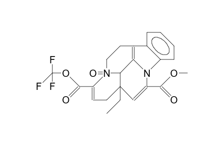 (-)-3,4-Dehydro-(trifluoromethoxycarbonyl-4-N-oxide)-(16.alpha.)-eburnamenine