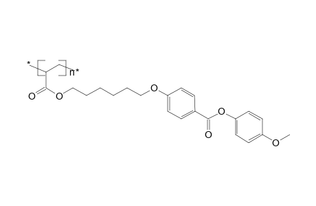 Poly(1-(4-methoxyphenyleneoxy-4-benzoyloxyhexamethyleneoxycarbonyl)ethylene]