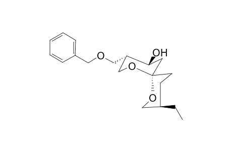 (3S,4S,6R,9R)-3-Benzyloxymethyl-9-ethyl-4-hydroxy-1,7-dioxazpiro[5.5]undecane