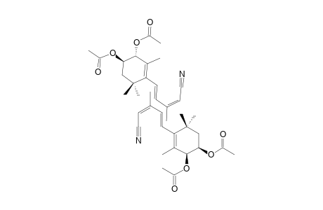 (1'RS,6'S)-ACETIC-ACID-[6'-ACETOXY-3'-(4''-CYANO-3''-METHYLBUTA-1'',3''-DIENYL)-2',4',4'-TRIMETHYLCYCLOHEX-2'-ENYL]-ESTER