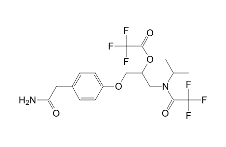 1-[3'-{N-(trifluoroacetyl)-N-isopropylamino}-2'-(trifluoroacetoxy)propoxy]-4-[(carbamoyl)methyl]benzene