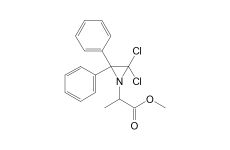 2-[2,2-dichloro-3,3-di(phenyl)ethylenimin-1-yl]propionic acid methyl ester
