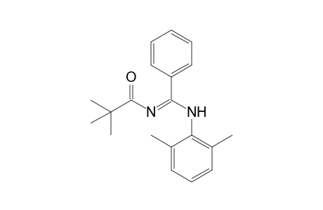N-[(2,6-Dimethylphenylamino)phenylmethylene]-2,2-dimethylpropionamide