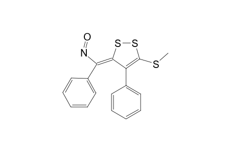 (5Z)-3-(methylthio)-5-(nitroso-phenyl-methylene)-4-phenyl-dithiole