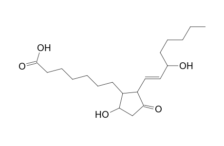 7-[5-hydroxy-2-[(E)-3-hydroxyoct-1-enyl]-3-keto-cyclopentyl]enanthic acid