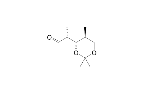 (2R)-2-[(4S,5S)-2,2,5-trimethyl-1,3-dioxan-4-yl]propanal