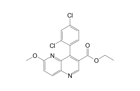 Ethyl 4-(2,4-Dichlorophenyl)-6-methoxy-1,5-naphthyridine-3-carboxylate