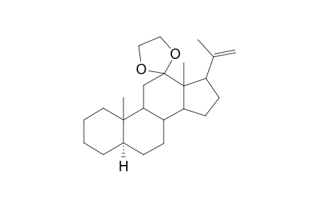 Pregn-20-en-12-one, 20-methyl-, cyclic 1,2-ethanediyl acetal, (5.alpha.)-