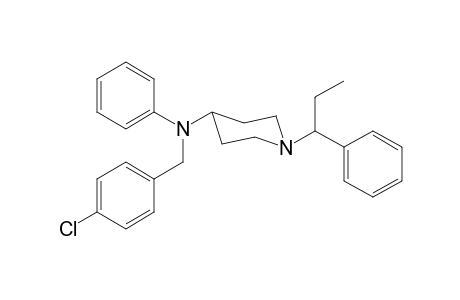 N-4-Chlorobenzyl-N-phenyl-1-(1-phenylpropyl)piperidin-4-amine