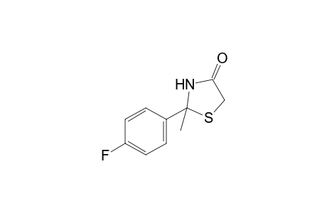 2-(p-fluorophenyl)-2-methyl-4-thiazolidinone