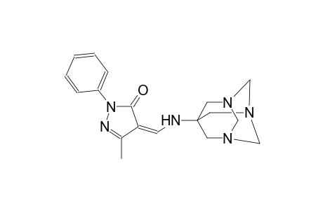 (4Z)-5-methyl-2-phenyl-4-[(1,3,5-triazatricyclo[3.3.1.1~3,7~]dec-7-ylamino)methylene]-2,4-dihydro-3H-pyrazol-3-one