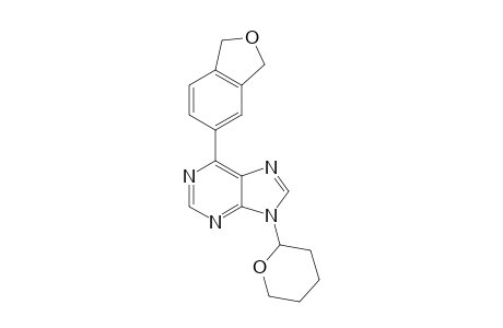 6-(1,3-dihydro-2-benzofuran-5-yl)-9-(oxan-2-yl)purine