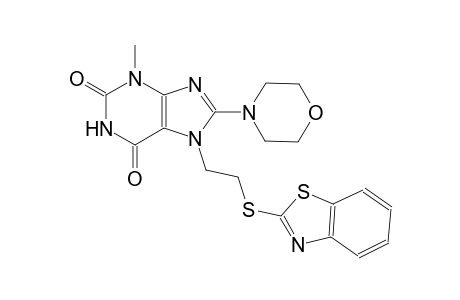 7-[2-(1,3-benzothiazol-2-ylsulfanyl)ethyl]-3-methyl-8-(4-morpholinyl)-3,7-dihydro-1H-purine-2,6-dione