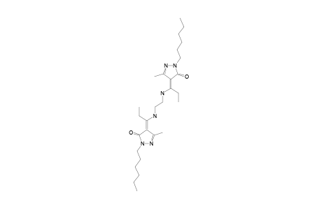 N,N'-BIS-[[1-(N-HEXYL)-3-METHYL-5-OXO-2-PYRAZOLIN-4-YLPROPYLIDEN]-1-YL]-ETHYLENEDIAMINE